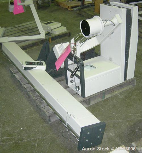 Used Gendex GX Pan X-Ray machine, model 110-0080G. Base mounted with control panel and operator control button. 1/60/120 volt.