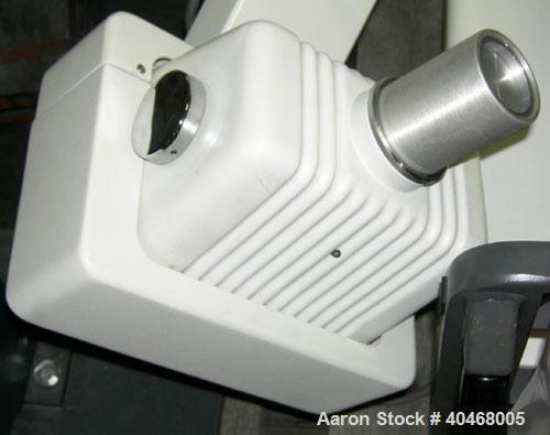 Used Gendex GX Pan X-Ray machine, model 110-0080G. Base mounted with control panel and operator control button. 1/60/120 volt.