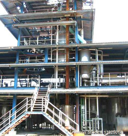 Used- Deodorizer and Physical Refining System, stainless steel. Rated for 60 mtpd (5,500#/hr). Two deodorizing/refining unit...