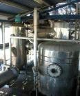 Used Deodorizer and Physical Refining System, stainless steel. Rated for 60 mtpd (5,500#/hr). Two deodorizing/refining units, deaerator, scrubber system. Uses thermal fluid mineral oil for heating. P...