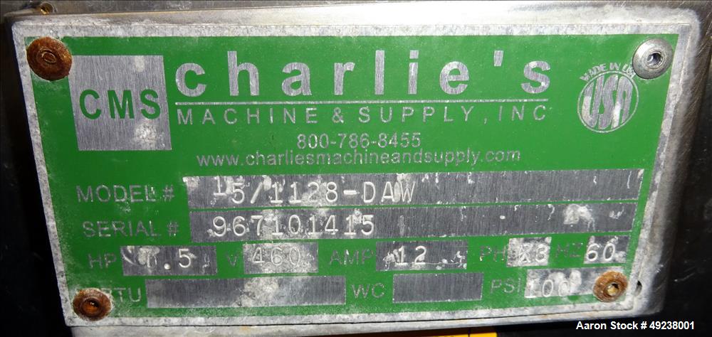 Used (CMS) Charlies Machine & Supply Inc. Dual Apple Core/Wedger