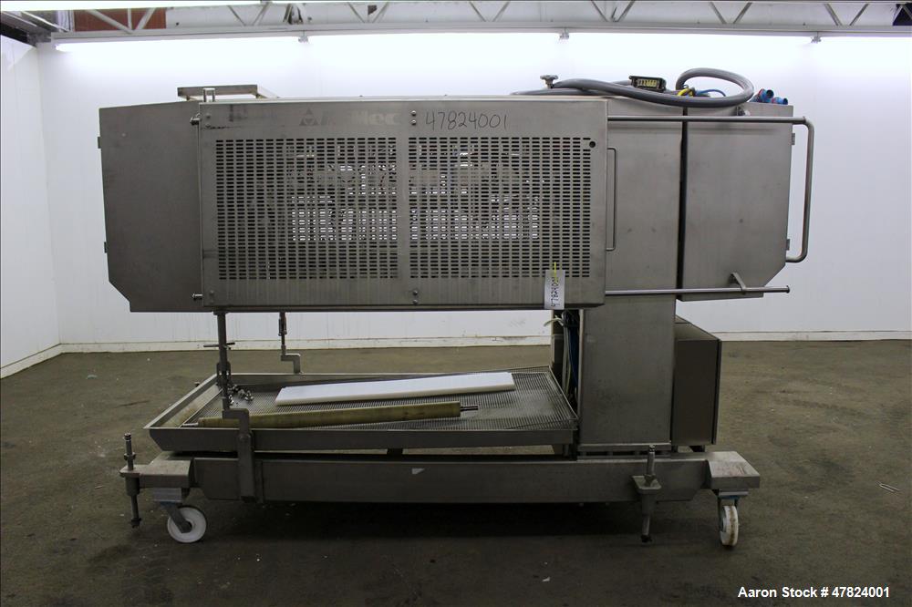 Used- Alimec Pepperoni Slicer, Model SLICER, Stainless Steel.