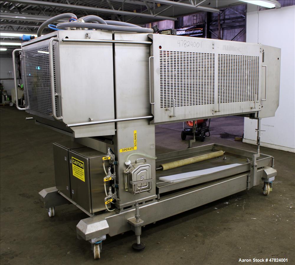 Used Alimec Pepperoni Slicer, Model SLICER, Stainless Steel.