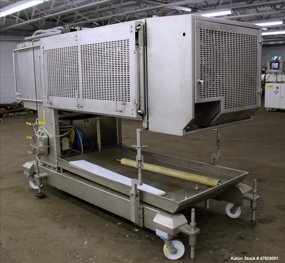 Used Alimec Pepperoni Slicer, Model SLICER, Stainless Steel.