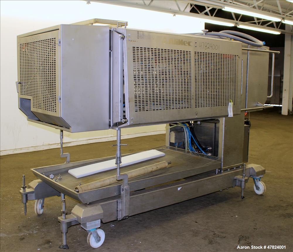 Used Alimec Pepperoni Slicer, Model SLICER, Stainless Steel.
