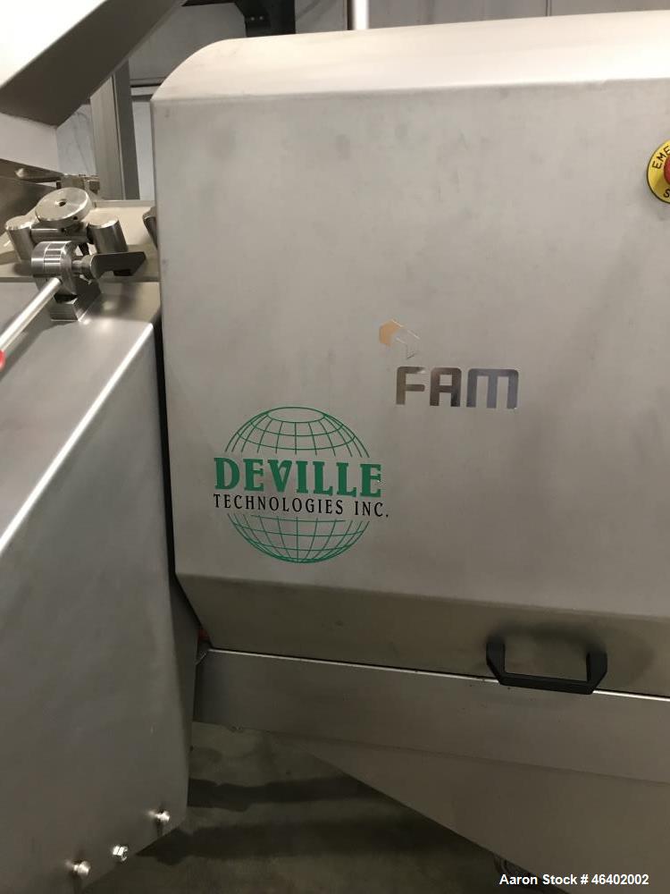 Used Deville Meat /Strip Cutter, Model CMD-3D. Stainless steel. Rated approximately 6,000 to 10,000 lbs per hour. Mfg. 2007.