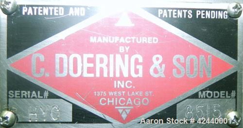 Used C. Doering and Sons Cube Cutter, Model 8515