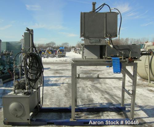 Used Grote Cheese Shredder, Model 200-D-100, 304 Stainless Steel. Approximate capacity 20# blocks of cheese. Shredder accepts a block of cheese and slices blocks directly into a shredding grate. Shre...