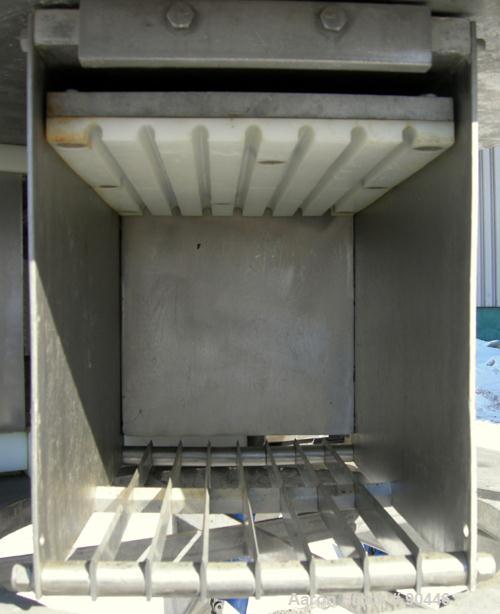 Used Grote Cheese Shredder, Model 200-D-100, 304 Stainless Steel. Approximate capacity 20# blocks of cheese. Shredder accepts a block of cheese and slices blocks directly into a shredding grate. Shre...