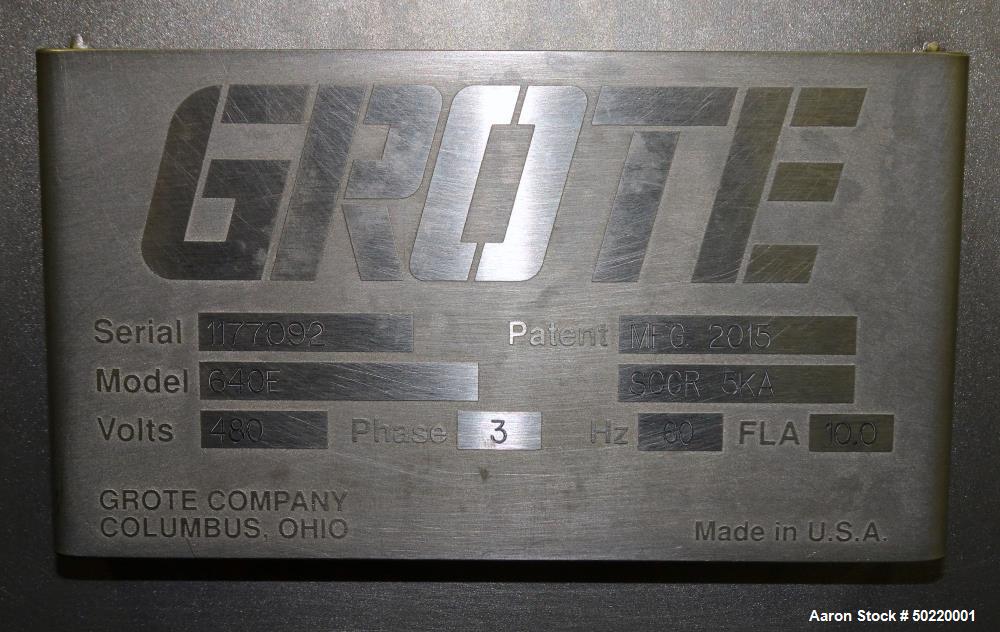 Used Grote Model 640-E Slicer / Applicator