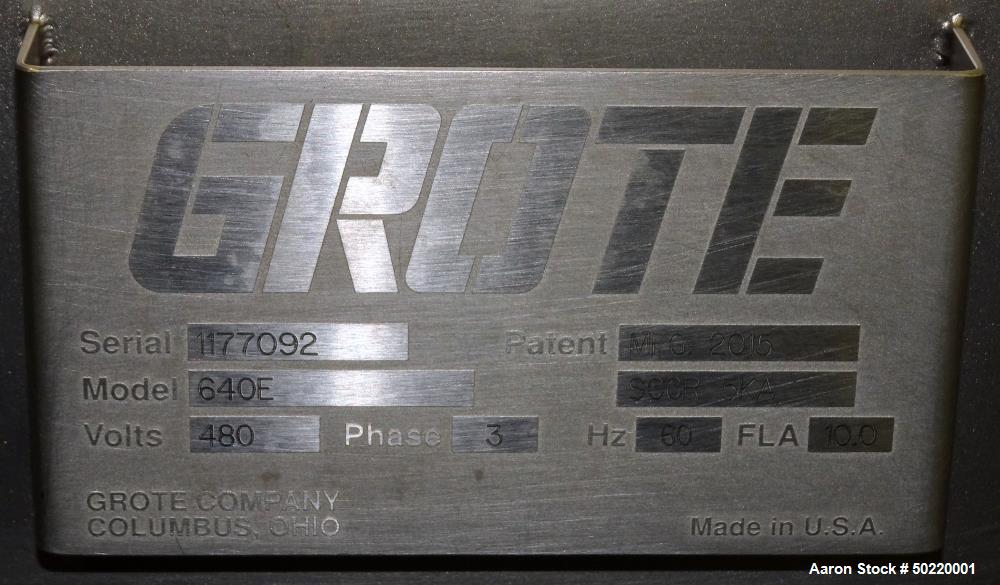 Used Grote Model 640-E Slicer / Applicator