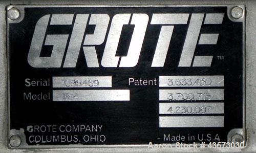 Used Grote Model Peppomatic Slicer