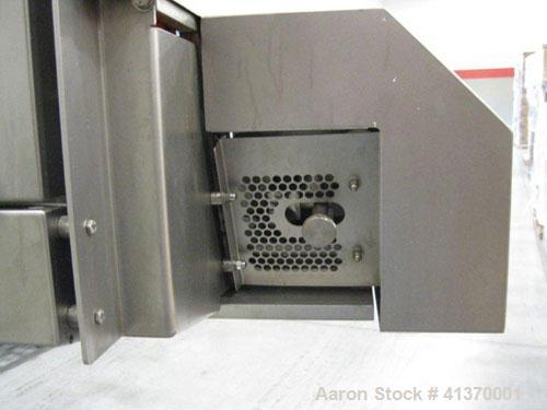 Used Grote S/A-530E Slicer is designed of stainless steel construction and is cantilevered to roll directly over a belt conveyor.  Operation is simple and easily controlled with a user-friendly keypa...