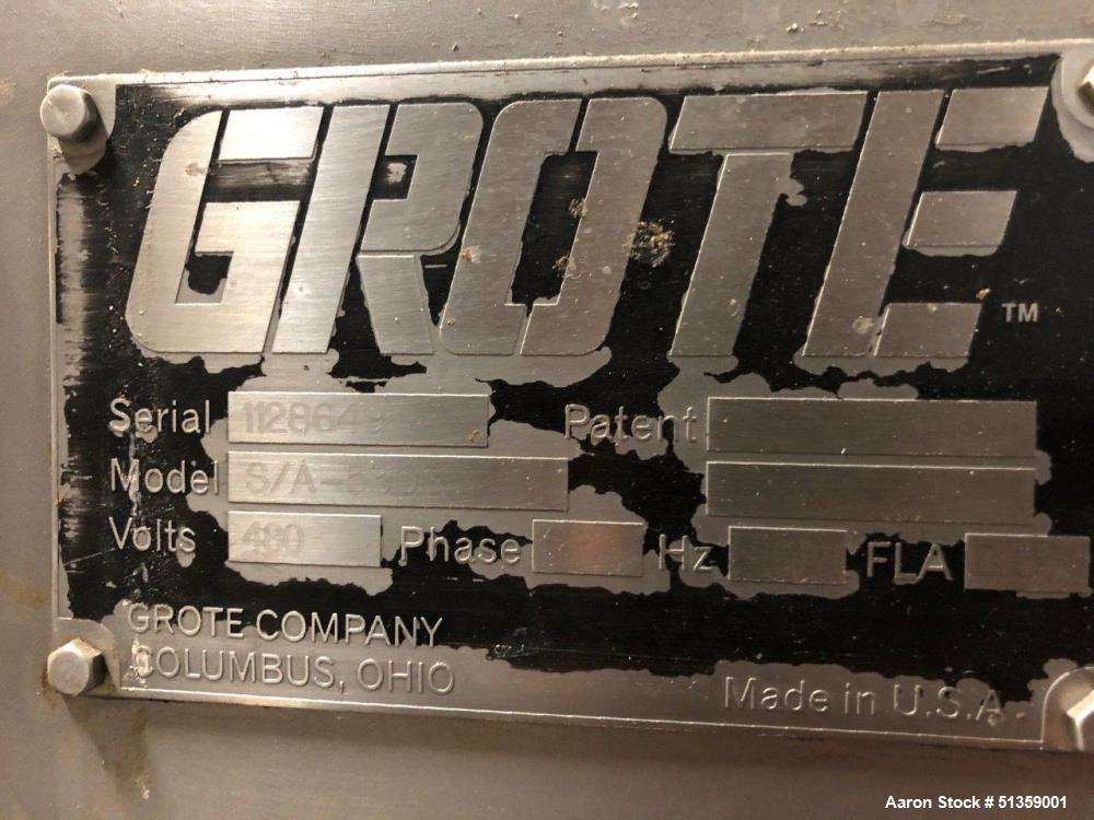 Used Grote Pendulum Slicer