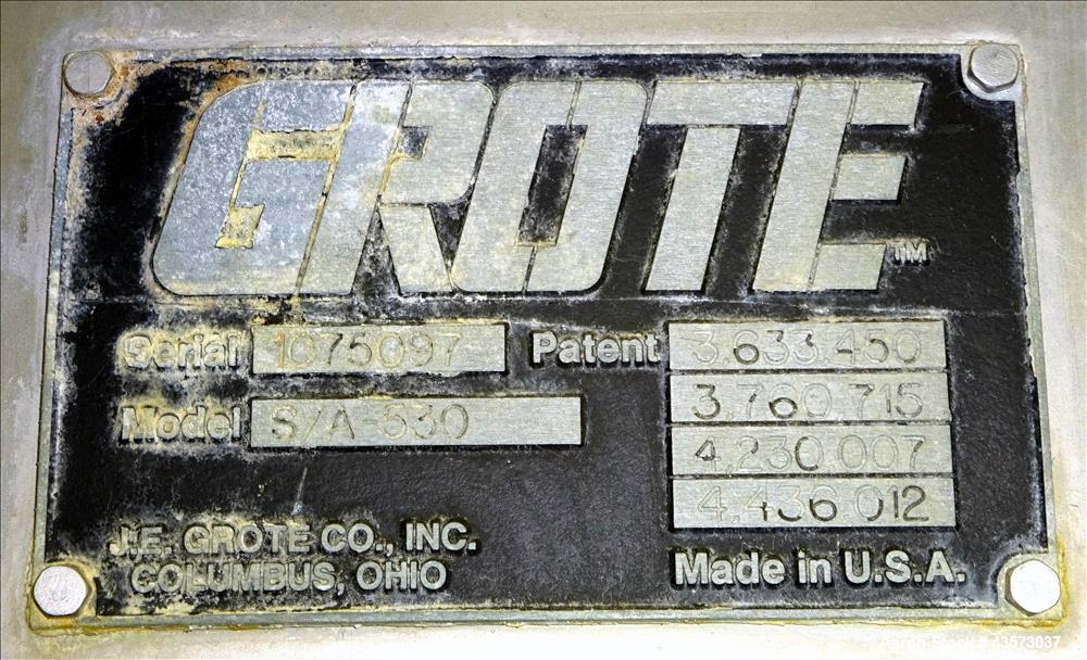 Used- Grote Single Lane Slicer/Applicator, Model S/A 530