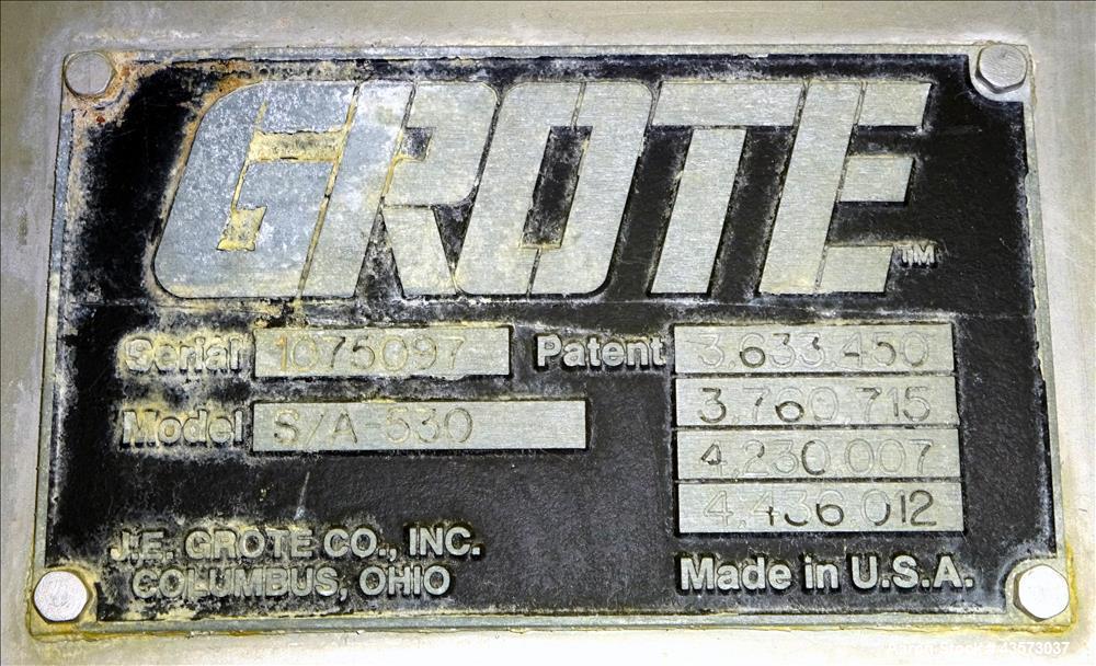 Used Grote Single Lane Slicer/Applicator, Model S/A 530