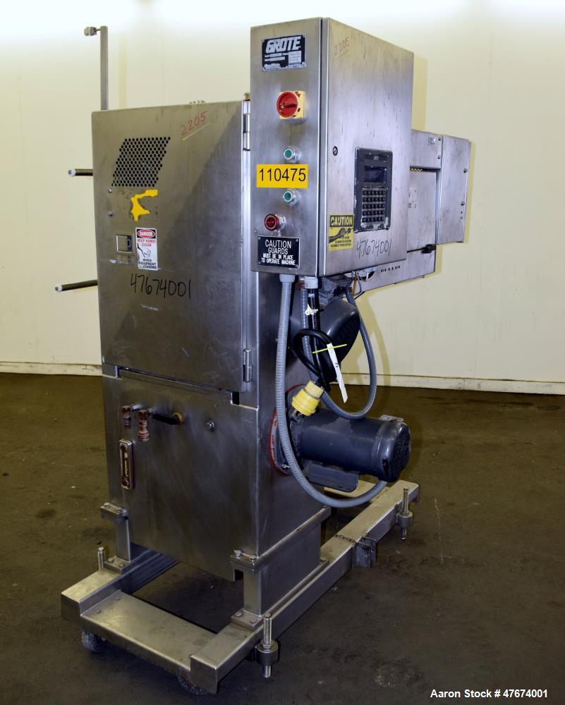 Used Grote Model S/A-530 Single Lane Slicer/Applicator.