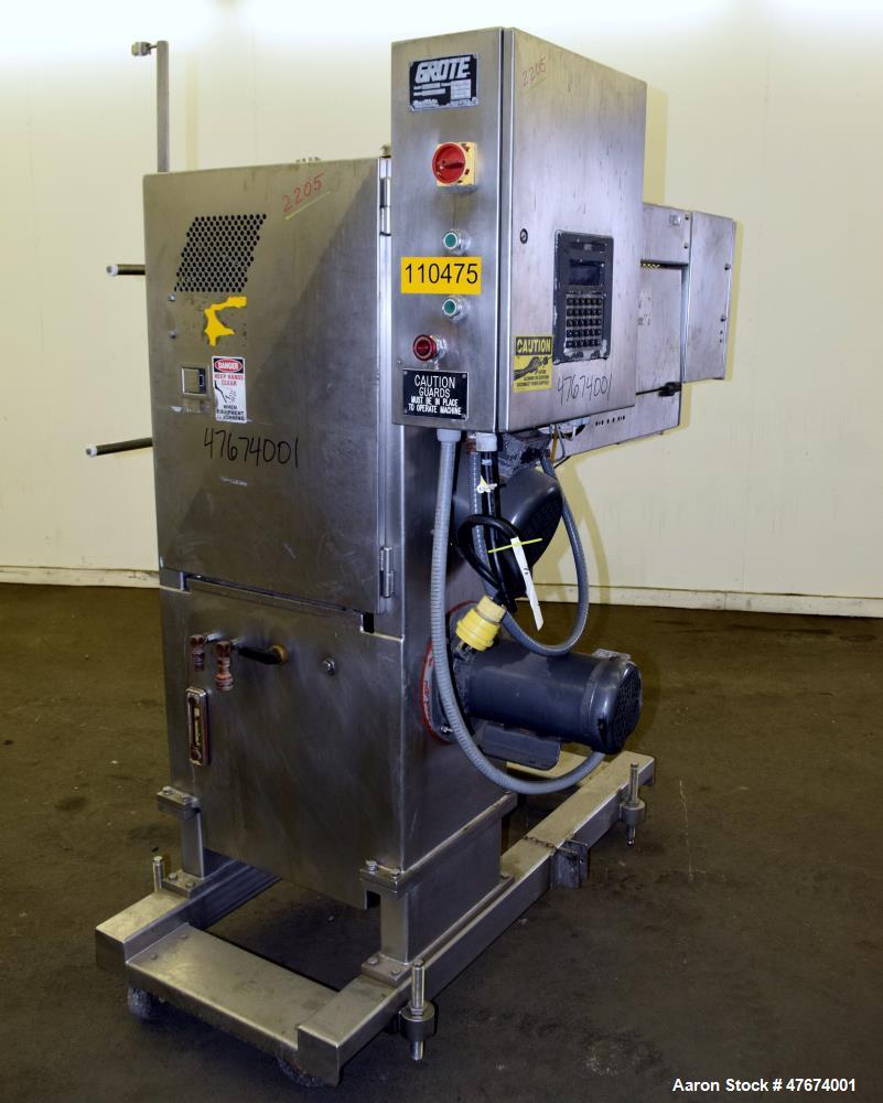 Used- Grote Model S/A-530 Single Lane Slicer/Applicator.