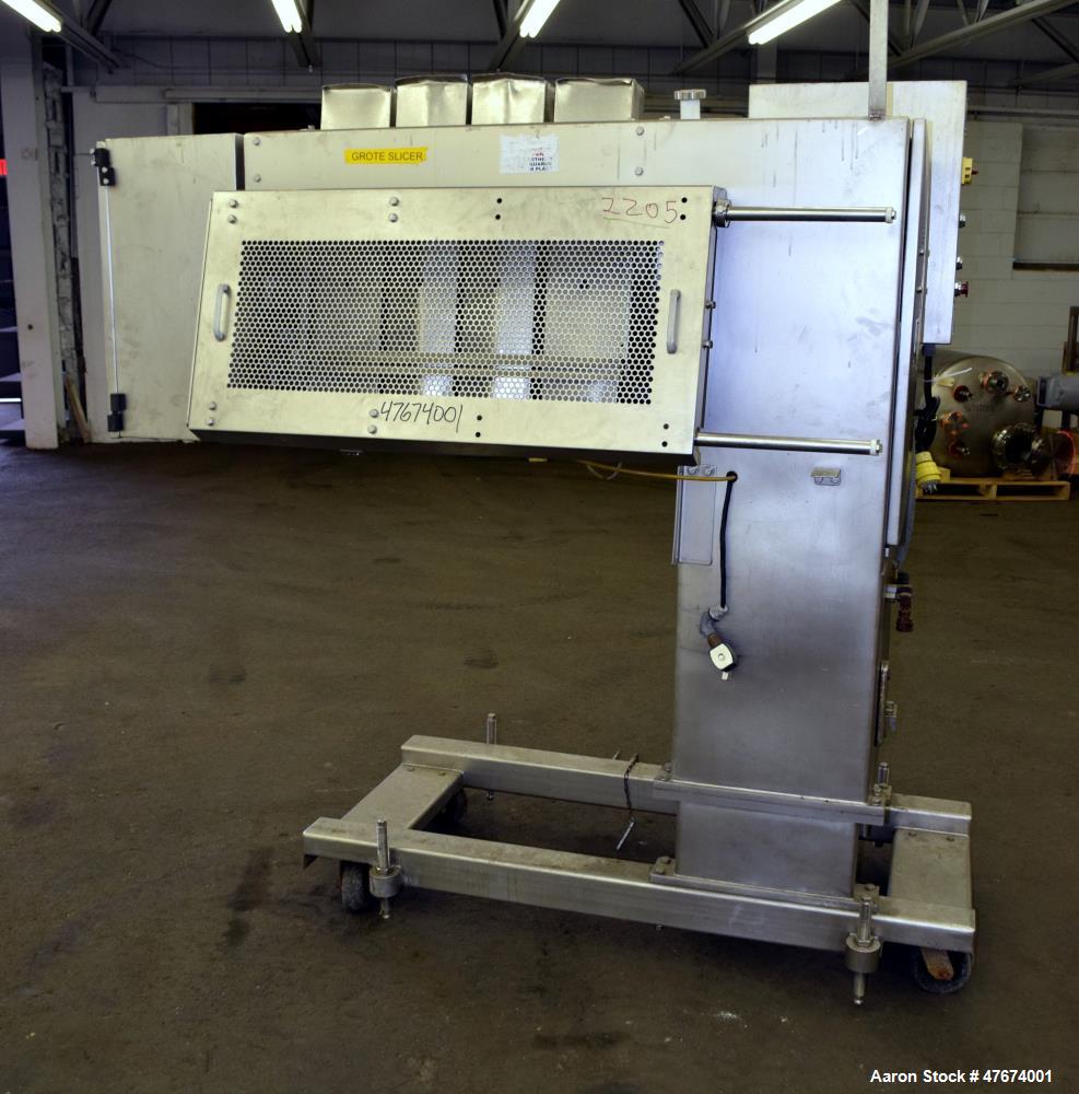 Used Grote Model S/A-530 Single Lane Slicer/Applicator.