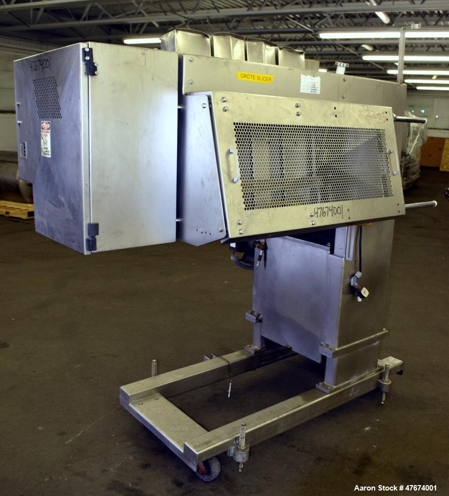 Used- Grote Model S/A-530 Single Lane Slicer/Applicator.