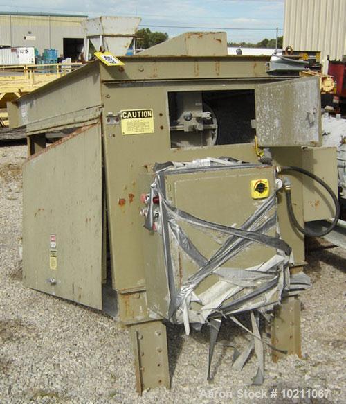 Used J.C. Steele & Sons Noodle / Aggregate Cutter. Unit is designed to cut extruded wet clay with wire string rotating cutter. Complete with motor and shaft mount speed reducer drive. Shipping dimens...