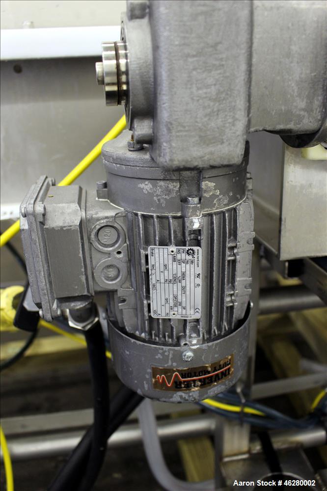 Used Marchant Schmidt Pneumatic Cheese Cubing Machine, Model MS80. Machine is rated at speeds up to 10,000 pounds per hour. Handles (2) 40 pound blocks of cheese, 2 blocks per cycle. Designed for har...