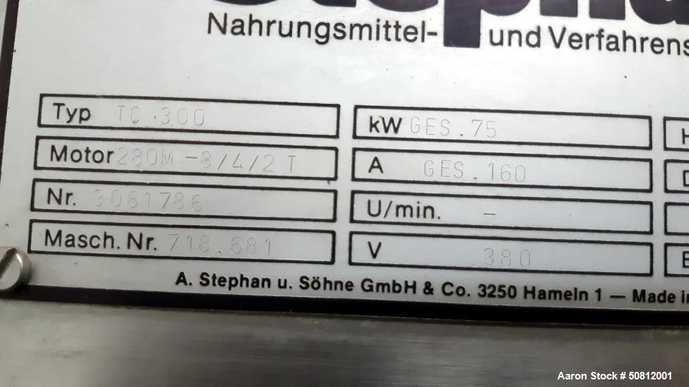 Used Stephan Cutter Combicut Model TC300
