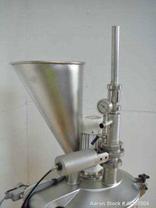 Used Stephan UMM/SK 40E-GN1 Mixer/Cutter, stainless steel on product contact parts, jacketed for steam/water, 10 hp/7.5 kW drive, 1450/2900 rpm, 380V/50 hz, handles vacuum.Bowl diameter 19.7" (500 mm...