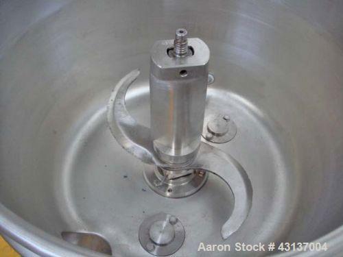 Used Stephan UMM/SK 40E-GN1 Mixer/Cutter, stainless steel on product contact parts, jacketed for steam/water, 10 hp/7.5 kW drive, 1450/2900 rpm, 380V/50 hz, handles vacuum.Bowl diameter 19.7" (500 mm...