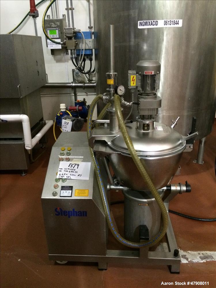 Used Stephan Vertical Mixer/Cutter, Model VCM44E.  58L Capacity.  Serial # 730.694.01