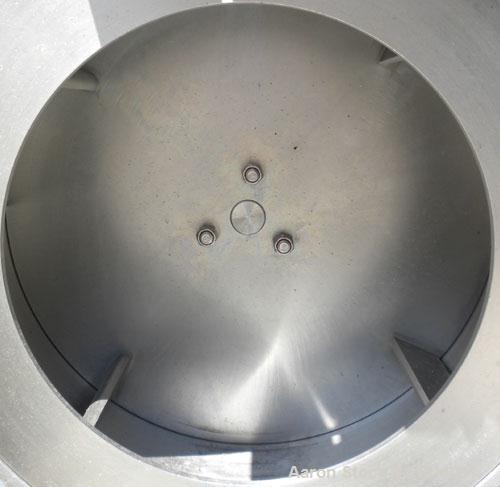 Used Urschel Slicer, Model H-A, Stainless Steel.  12 crosscut knives and 17 circular knives spaced 3/8". Sliced thickness rated 1/8" to 1". Driven by a 2 hp, 3/60/208-230/460 volt, 1725 rpm.  Mounted...