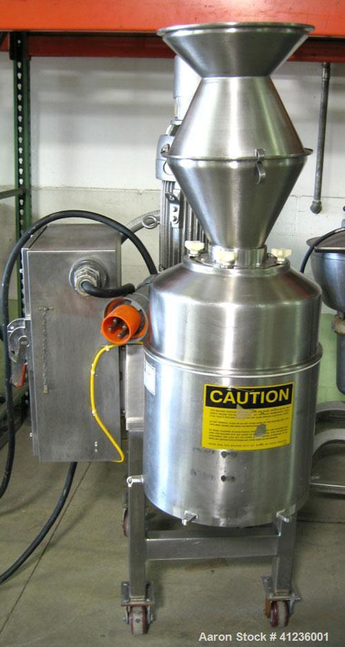 Used Urschel Comitrol Processor, Model 1700. 15 hp, greasepack spindle, Urshalloy 3M030090 U cutting head, doglet impeller. Mfg 1989.