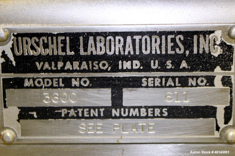 Used Urschel Comitrol Processor, Model 3600