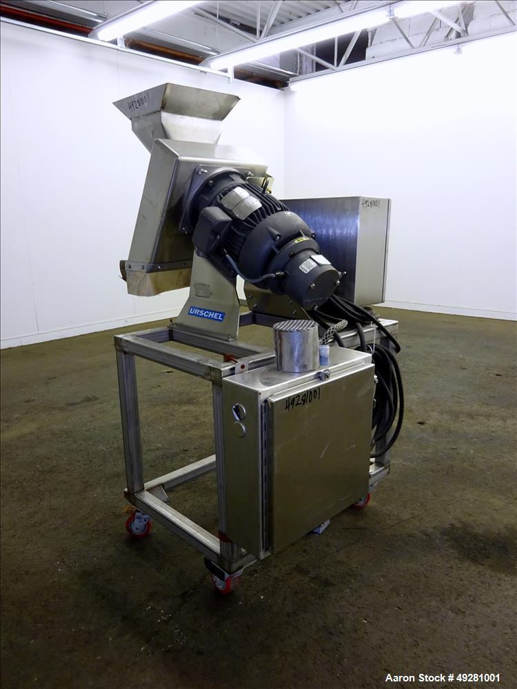 Used Urschel Comitrol Processor Slant, Model 3600, 304 Stainless Steel.