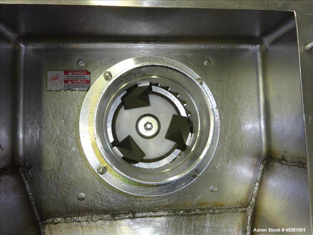 Used Urschel Comitrol Processor Slant, Model 3600, 304 Stainless Steel.