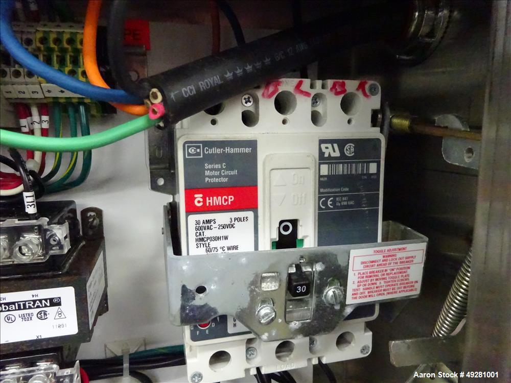 Used Urschel Comitrol Processor Slant, Model 3600, 304 Stainless Steel.