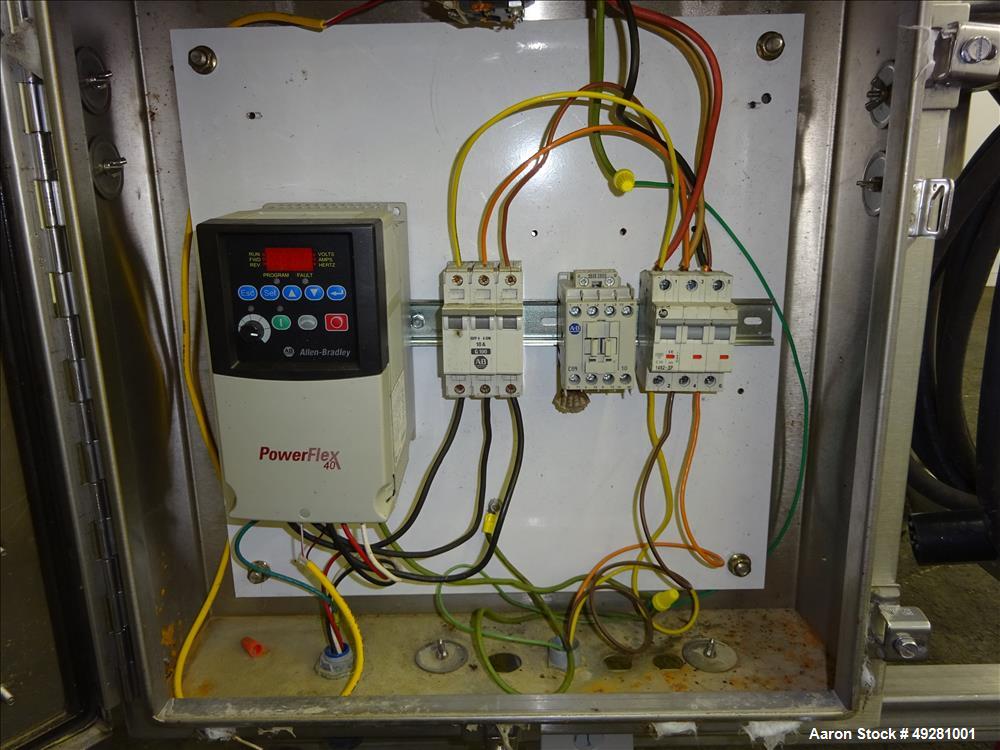 Used Urschel Comitrol Processor Slant, Model 3600, 304 Stainless Steel.