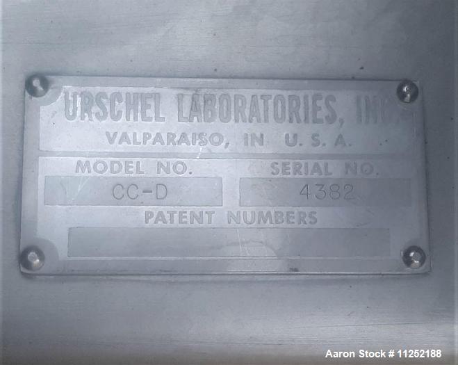 Used Urschel Model CC-D Shredder/Slicer/Strip Cutter