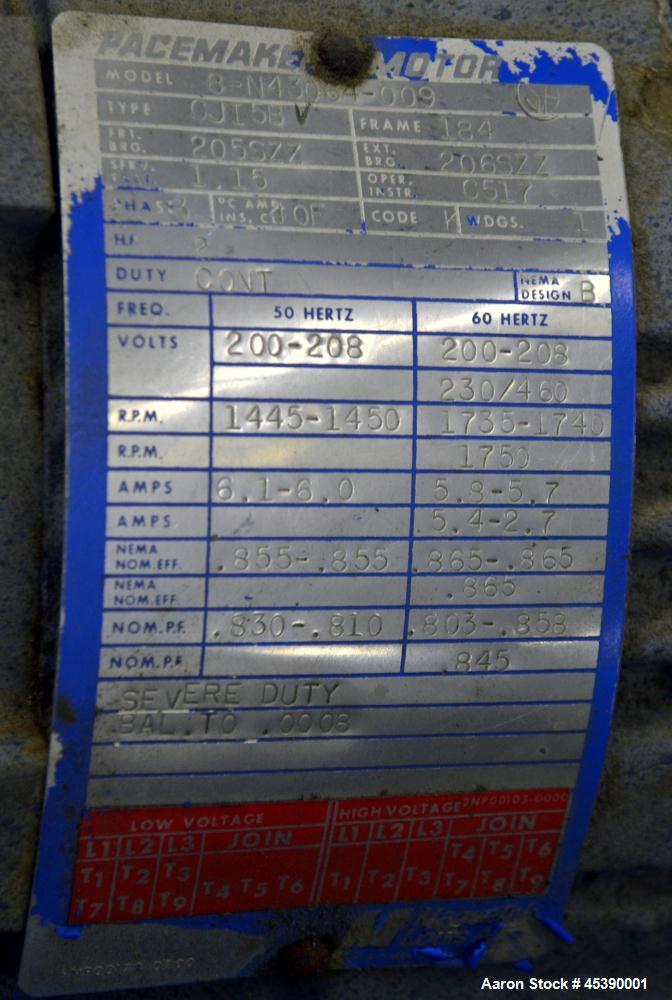 Used Urschel Slicer, Model CC, Stainless Steel. Maximum input product size 3-1/2". Unit consists of (1) swing away feed hopper, upper, and lower discharge chute, bearing housing, and cutting head sup...