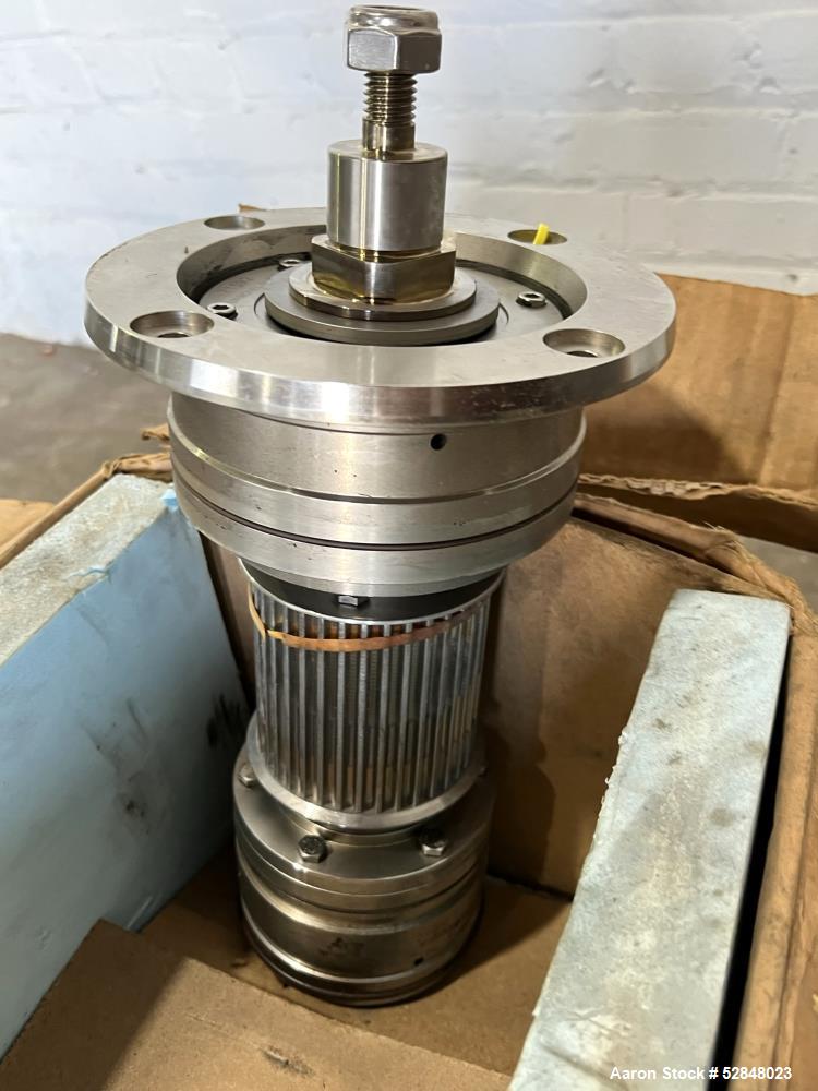 Used- Urschel Comitrol Spindle Drive Assembly, for a Model 9300, Stainless Steel Construction. 4" diameter x 4" long.