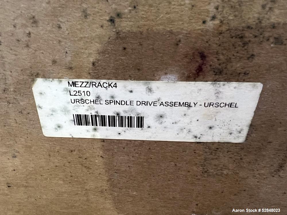 Used- Urschel Comitrol Spindle Drive Assembly, for a Model 9300, Stainless Steel Construction. 4" diameter x 4" long.