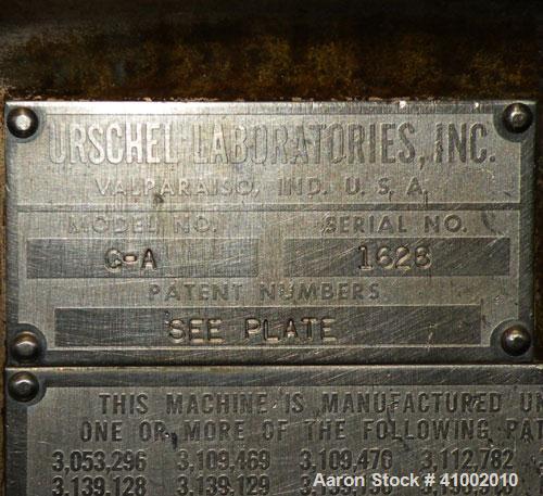 Used Stainless Steel Urschel Slicer, Model G-A