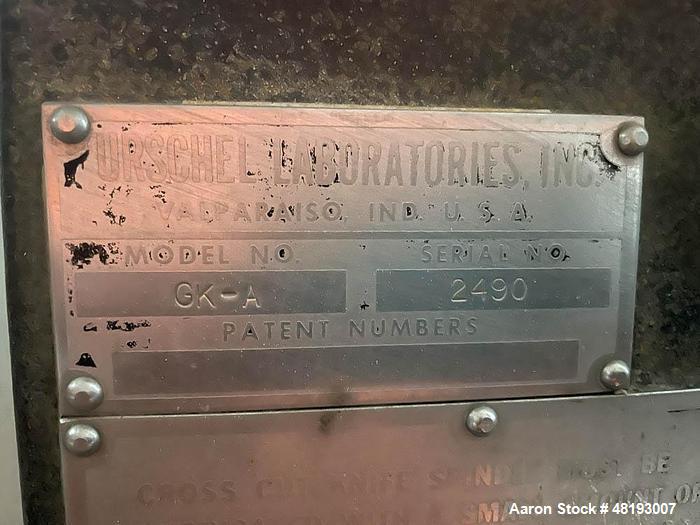 Used Urschel GK-A Dicer | 3/8" Dice | Stainless Steel | Strip, Slice, Crinkle Cuts