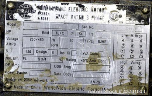 Used Urschel Model G Dicer. Unit is rated to 22,000 lbs per hour. Accepts up to a 5 1/2" diameter product log; utilizes slice, crosscut, and circular knives. Cut thickness range:  slicing blade 1/8" ...