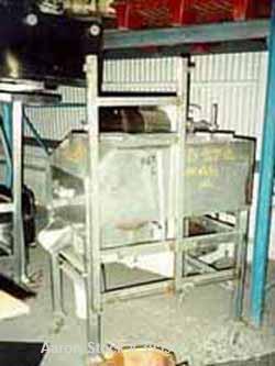 Used- Urschel Slicer/Dicer, Model L, Stainless Steel. Approximately (2) 8" wide rotors, driven by a 1/2 hp gearmotor. Capaci...