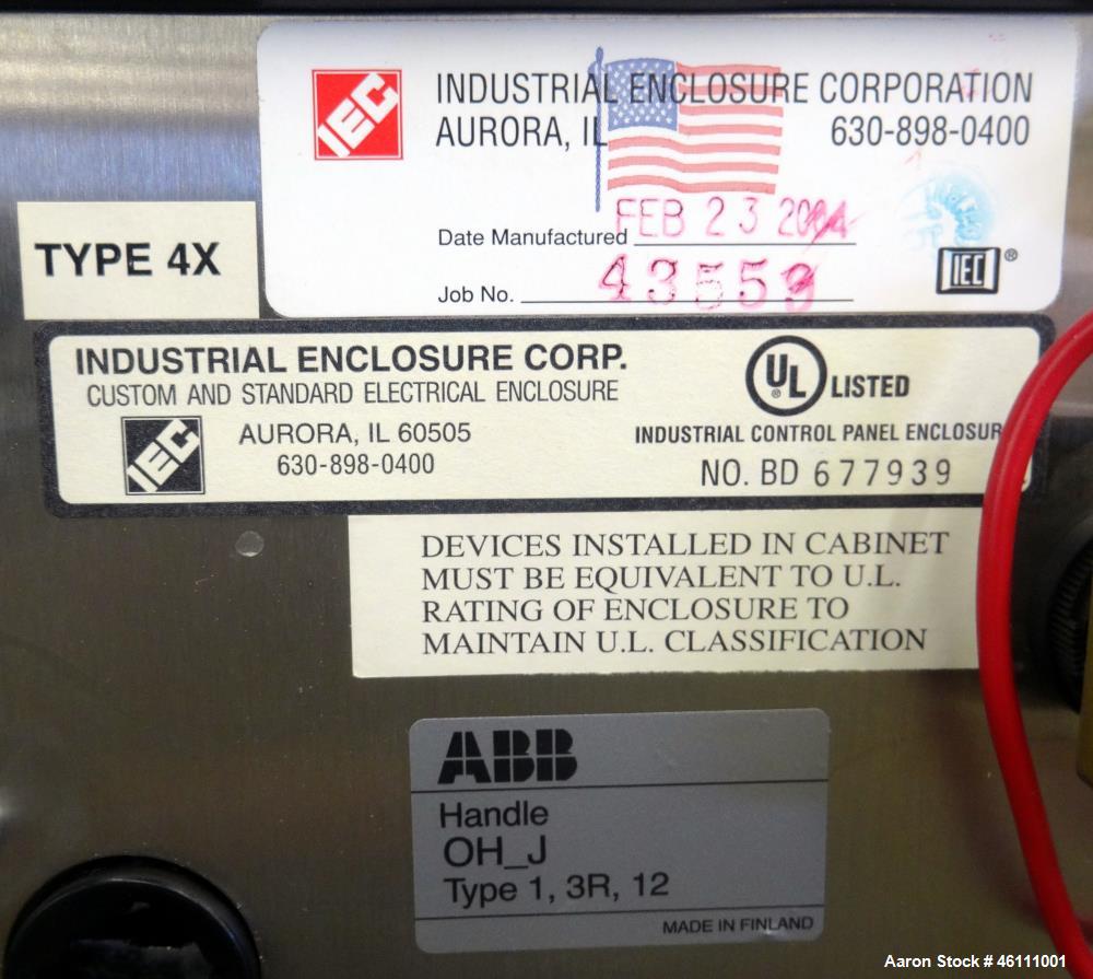 Used Urschel Dicer, Strip Cutter, and Shredder, Model M, 304 Stainless Steel. Will produce square or rectangular dices from 1/8" x 3/16" to 1-1/2" x 3", maximum thickness 1". Belt feed approximately ...