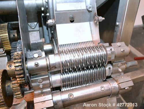 Used Urschel Slicer, Model RA-A, 304 Stainless steel. Designed to uniformly dice, strip cut, or slice. Slice thickness 1/16’’ to 3/8’’, circular knife cuts 1/8’’ to 1’’, crosscut knife cuts .05’’ to ...