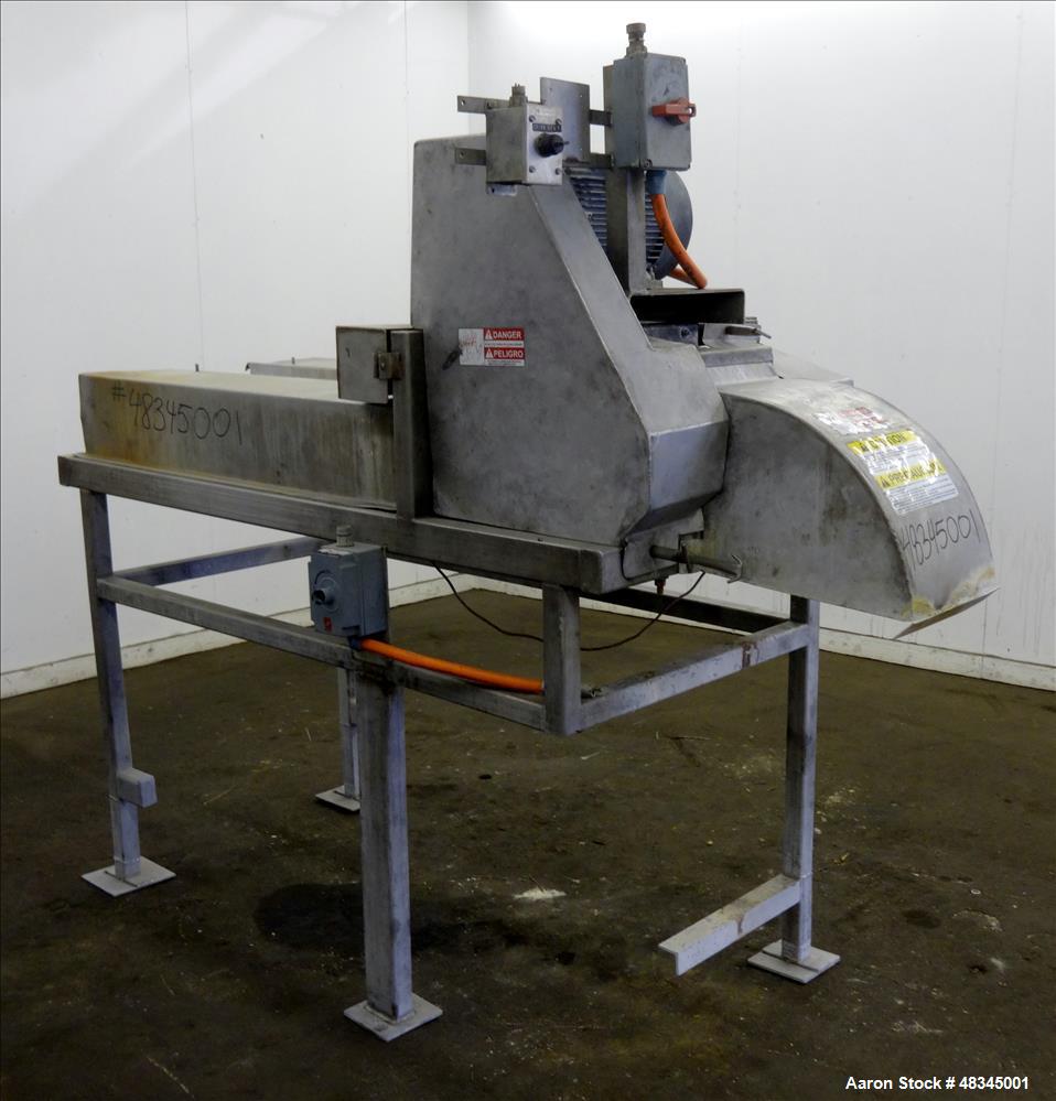 Used Urschel Belt-fed Dicer/Strip Cutter, 304 Stainless Steel.