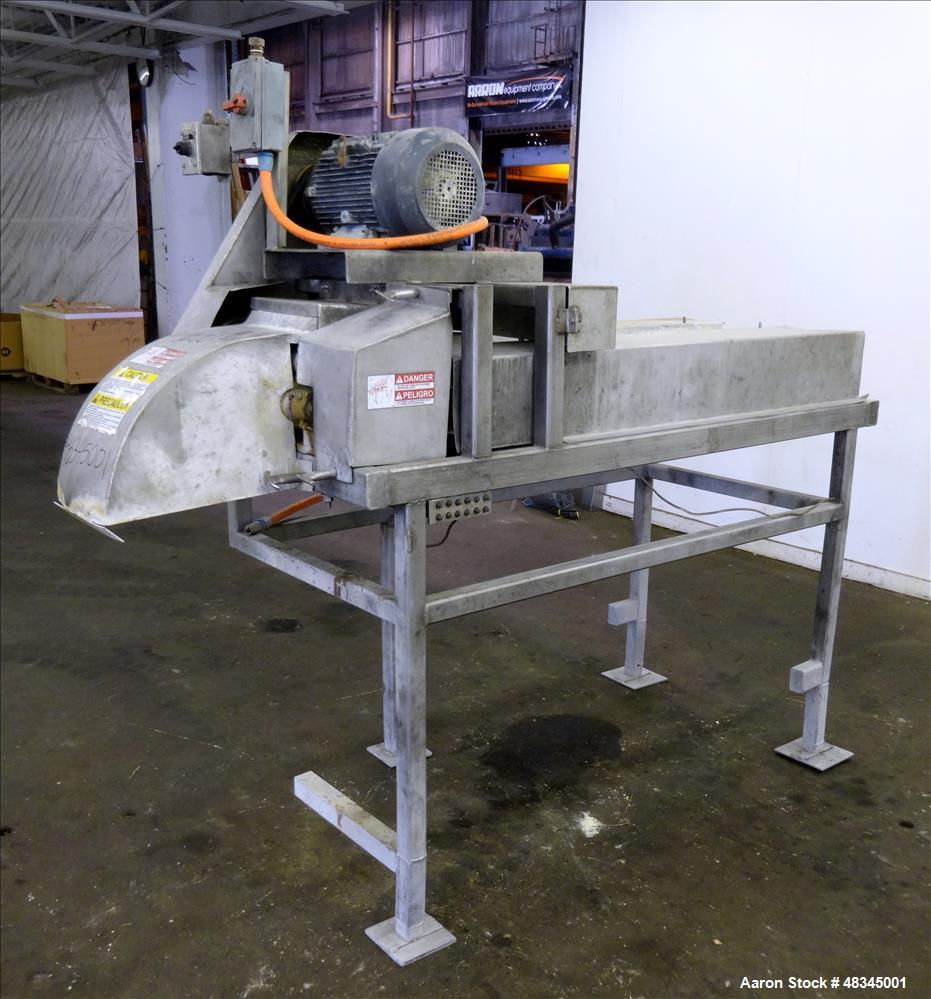 Used Urschel Belt-fed Dicer/Strip Cutter, 304 Stainless Steel.