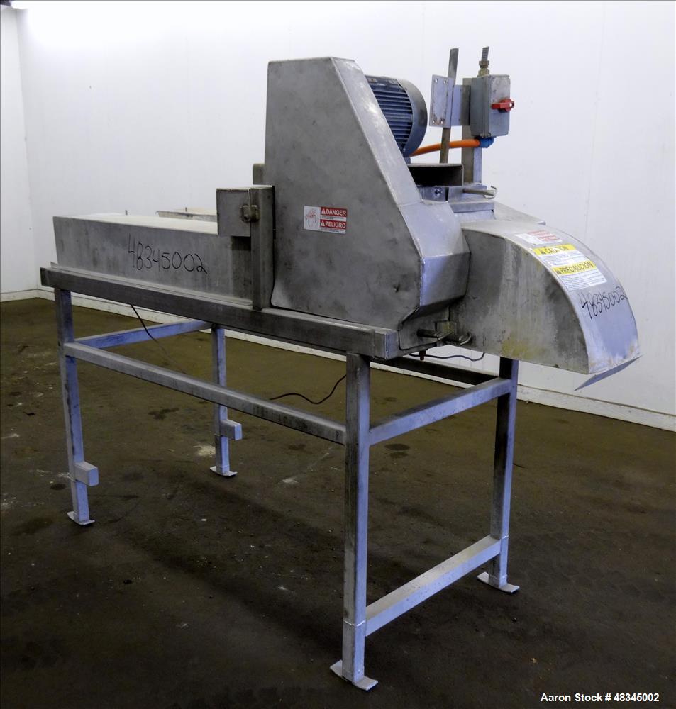 Used Urschel Belt-fed Dicer/Strip Cutter, 304 Stainless Steel.